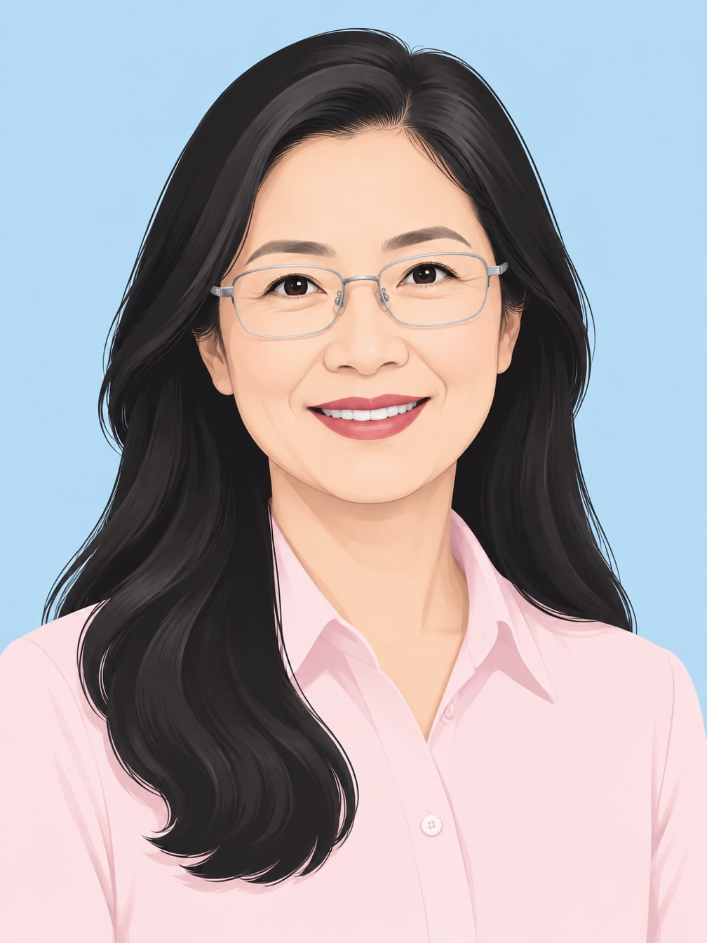 Chan Pek U — illustrated portrait